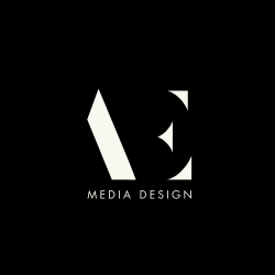 AE MEDIA DESIGN ZWART WIT VIERKANT